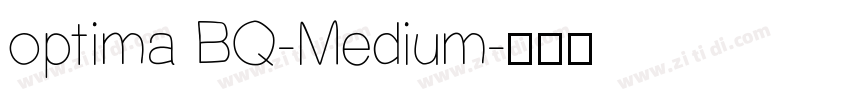 optima BQ-Medium字体转换